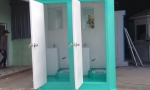 Nhà vệ sinh di động Vinacabin lắp bàn cầu thấp để giảm giá thành