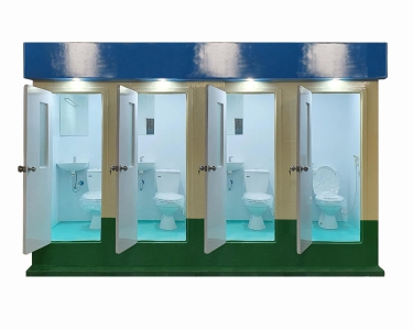 Nhà vệ sinh công cộng thông minh 4 buồng Vinacabin V18.4