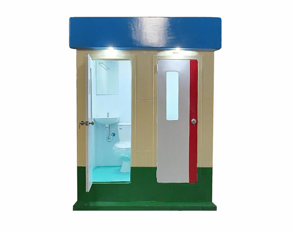 Nhà vệ sinh composite 2 buồng liên khối Vinacabin V18.2